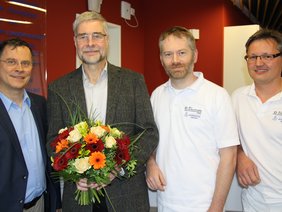 MVZ Onkologie unter neuer Leitung (© Ursula Eisenmann) Foto von der Praxisübergabe